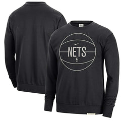 Brooklyn Nets 2023/24 Authentic Standard Issue Travel Performance Pullover Sweatshirt Black | Nike online