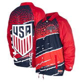USMNT 5th & Ocean by New Era Throwback Coaches Raglan Full-Snap Jacket Navy - New Era outlet