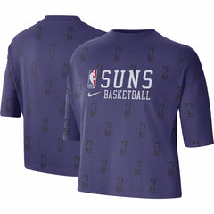 Phoenix Suns Women's Allover NBA Logo Boxy T-Shirt Purple | Nike outlet