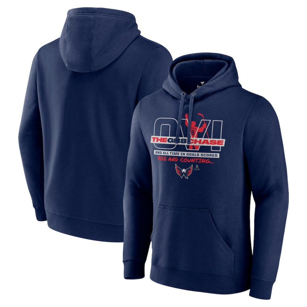 Alexander Ovechkin Washington Capitals GR8 Chase Pullover Hoodie - Navy - NHL 5269363