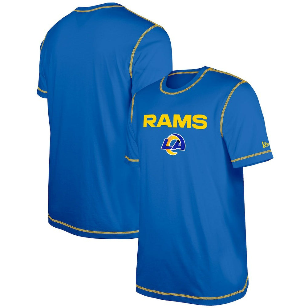 Los Angeles Rams New Era Third Down Puff Print T-Shirt Royal