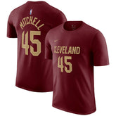 Donovan Mitchell Cleveland Cavaliers Icon 2022/23 Name & Number T-Shirt for sale Burgundy | Nike Near Me