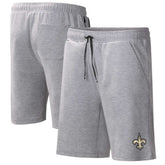 New Orleans Saints MSX by Michael Strahan Trainer Shorts Heather Gray