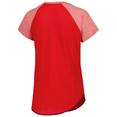 Washington Capitals Starter Women's Grand Slam Raglan Notch Neck T-Shirt - Red - NHL 5271940