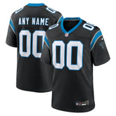 Nike Carolina Panthers Custom Game Jersey Black