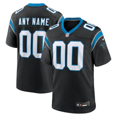 Nike Carolina Panthers Custom Game Jersey Black