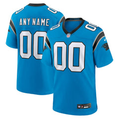 Nike Carolina Panthers Alternate Custom Game Jersey Blue