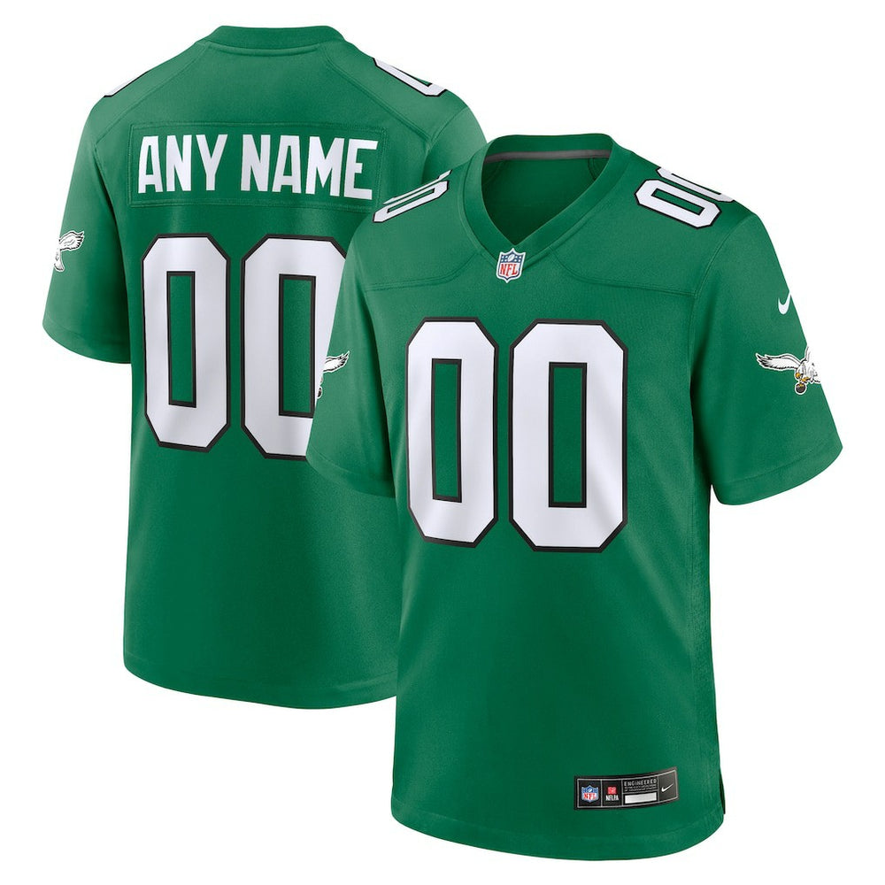 Nike Philadelphia Eagles Alternate Custom Game Jersey Kelly Green