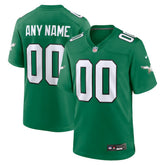 Nike Philadelphia Eagles Alternate Custom Game Jersey Kelly Green