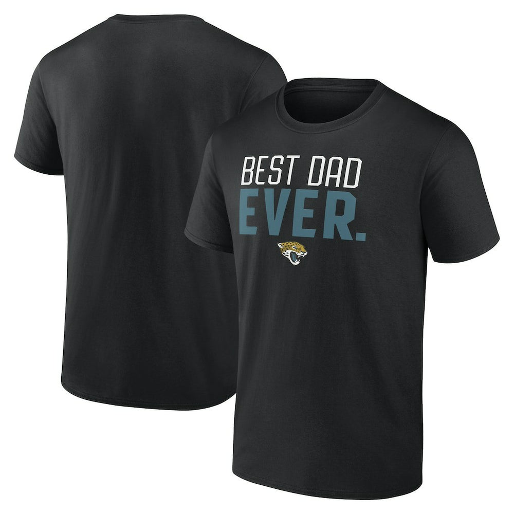 Jacksonville Jaguars Best Dad Ever Team T-Shirt Black