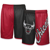 Chicago Bulls Youth Hardwood Classics Big Face 5.0 Shorts Black/Red | Mitchell & Ness