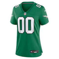 Nike Philadelphia Eagles Women's Alternate Custom Game Jersey Kelly Green
