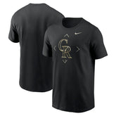 Colorado Rockies Nike Camo Logo T-Shirt - Black - Nike Discount