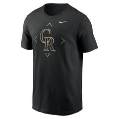 Colorado Rockies Nike Camo Logo T-Shirt - Black - Nike Discount