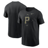 Pittsburgh Pirates Nike Camo Logo T-Shirt - Black - Nike Online