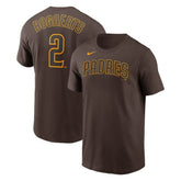 Xander Bogaerts San Diego Padres Nike Name & Number T-Shirt - Brown - Nike on Sale