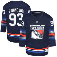Mika Zibanejad New York Rangers Youth Alternate Replica Player Jersey - Navy - NHL 5281210