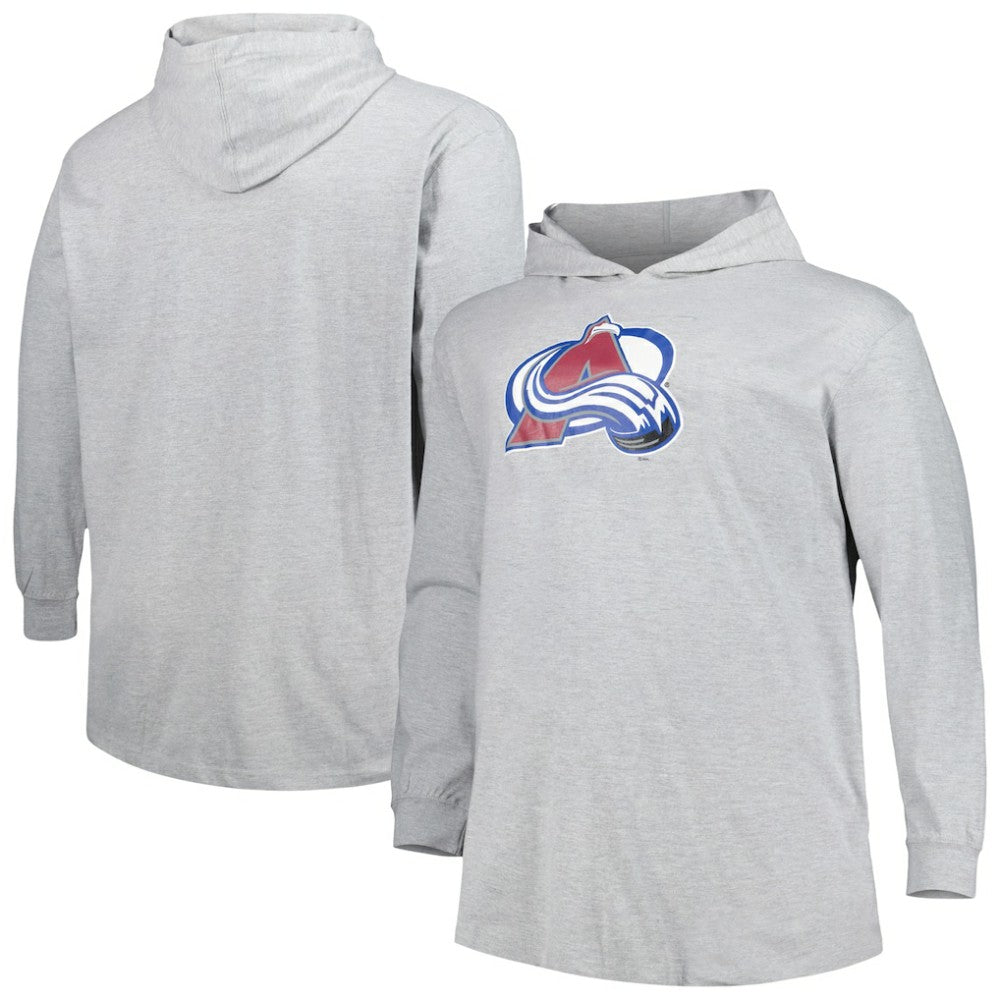 Colorado Avalanche Big & Tall Pullover Hoodie - Heather Gray - NHL 5281573