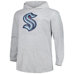 Seattle Kraken Big & Tall Pullover Hoodie - Heather Gray - NHL 5281576