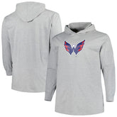 Washington Capitals Big & Tall Pullover Hoodie - Heather Gray - NHL 5281580