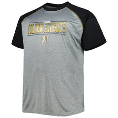 Vegas Golden Knights Big & Tall Logo Raglan T-Shirt - Heather Gray - NHL 5281599
