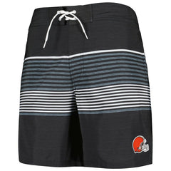 Cleveland Browns G-III Sports by Carl Banks Coastline Volley Swim Shorts Black