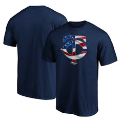 Minnesota Twins Team Banner Wave T-Shirt - Navy - MLB Discount