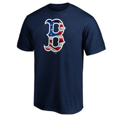 Boston Red Sox Team Banner Wave T-Shirt - Navy - MLB Sale
