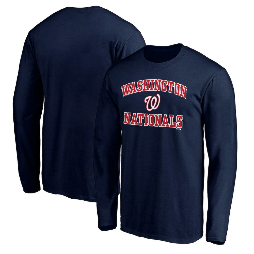 Washington Nationals Team Heart & Soul Long Sleeve T-Shirt - Navy - MLB Lifestyle
