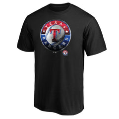 Texas Rangers Team Midnight Mascot T-Shirt - Black - MLB Discount