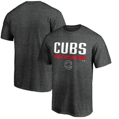 Chicago Cubs Team Win Stripe T-Shirt - Charcoal - MLB Online