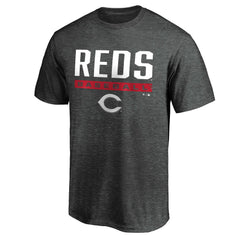 Cincinnati Reds Team Win Stripe T-Shirt - Charcoal - MLB Online