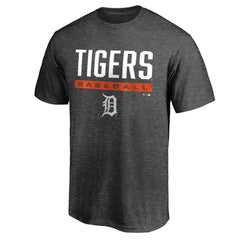 Detroit Tigers Team Win Stripe T-Shirt - Charcoal - MLB Online