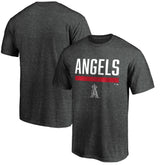 Los Angeles Angels Team Win Stripe T-Shirt - Charcoal - MLB on Sale