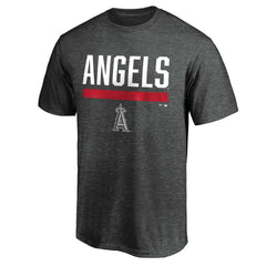 Los Angeles Angels Team Win Stripe T-Shirt - Charcoal - MLB on Sale