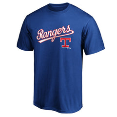 Texas Rangers Team Cooperstown Collection Wahconah T-Shirt - Royal - MLB Lifestyle