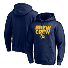 Milwaukee Brewers Team Hometown Collection The Crew Pullover Hoodie - Navy - MLB Sale