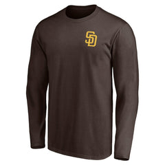 San Diego Padres Team Hometown Collection Palm Sunset Long Sleeve T-Shirt - Brown - MLB Online