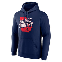 Atlanta Braves Team Country Pullover Hoodie - Navy - MLB Online