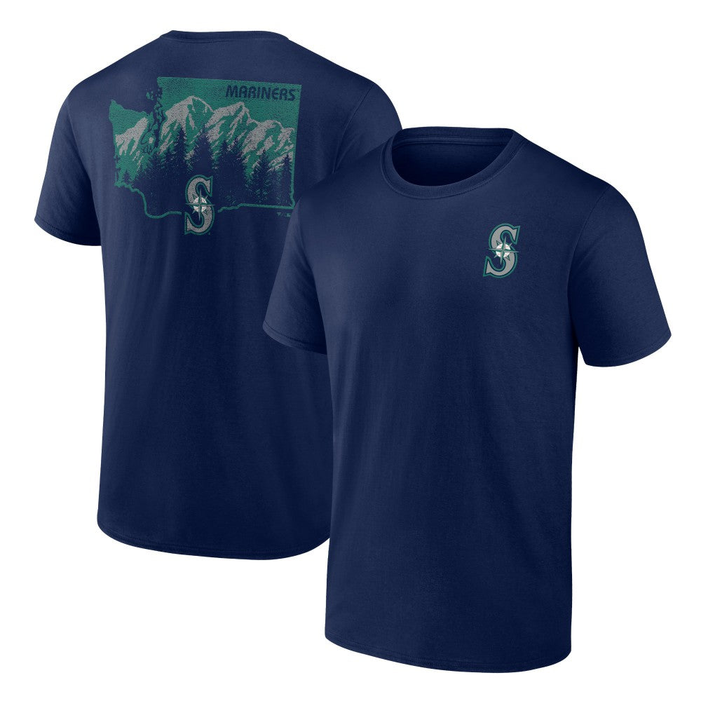 Seattle Mariners Team Hometown Collection Washington State T-Shirt - Navy - MLB Discount