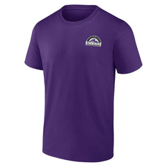 Colorado Rockies Team Hometown Collection Mile High Back T-Shirt - Purple - MLB Discount