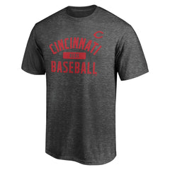 Cincinnati Reds Team Primary Pill T-Shirt - Charcoal - MLB Discount