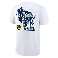 Milwaukee Brewers Team Hot Shot T-Shirt - White - MLB Sale