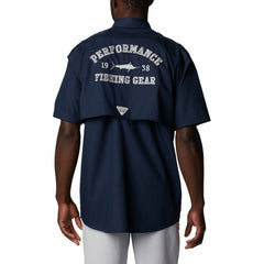 Columbia Dallas Cowboys Bonehead Team Button-Up Shirt Navy
