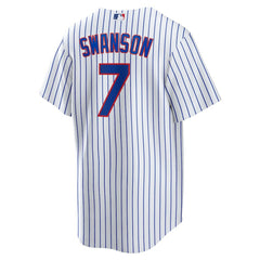 Dansby Swanson Chicago Cubs Nike Replica Player Jersey - White - Nike on Sale
