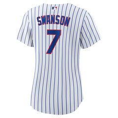 Dansby Swanson Chicago Cubs Nike Women's Home Replica Player Jersey - White/Royal - Nike Online