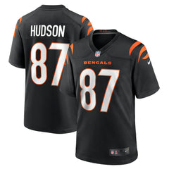 Nike Tanner Hudson Cincinnati Bengals Home Game Player Jersey Black