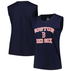 Boston Red Sox Profile Women's Plus Size Tank Top - Navy - MLB on Sale