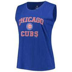 Chicago Cubs Profile Women's Plus Size Tank Top - Royal - MLB Online