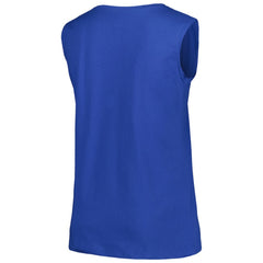 Los Angeles Dodgers Profile Women's Plus Size Tank Top - Royal - MLB Lifestyle